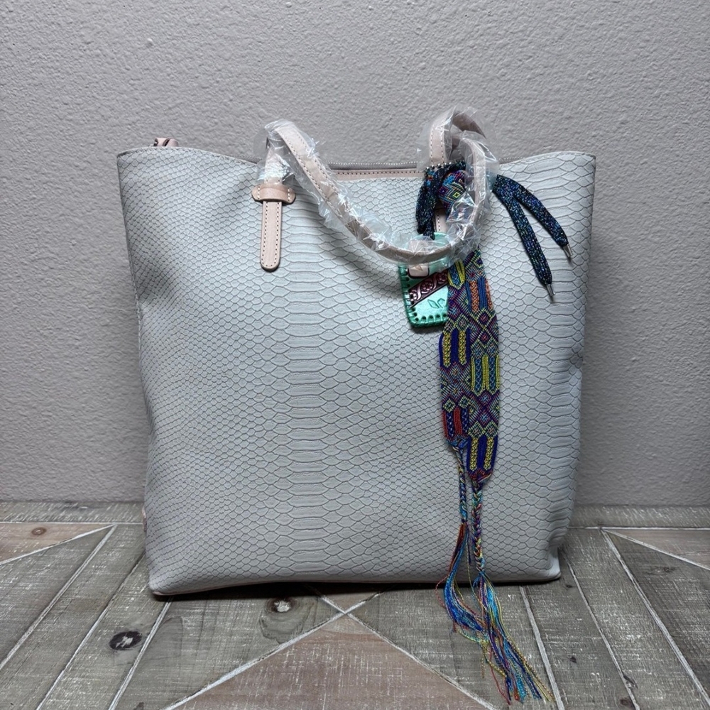 Elegant White Tote Bag